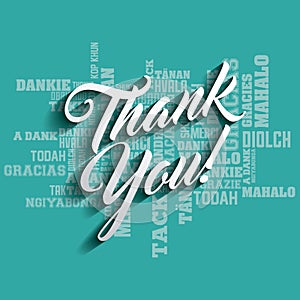 Gratitude message label isolated icon