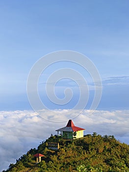 Grave above the clouds