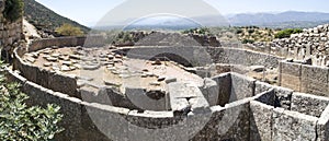 The Grave Circle A in Mycenae, Greece