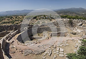 The Grave Circle A in Mycenae, Greece