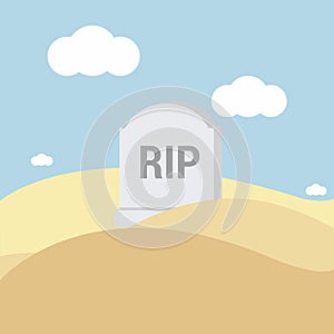 Grave flat design