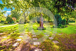 Grave of the general Sigismund Ludvig Carl von Rosen at Holmen Cemetery in Copenhagen, Denmark