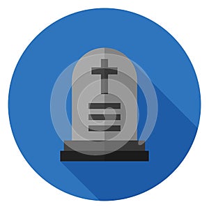 Grave icon in flat design.
