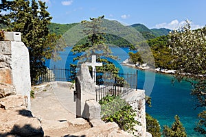 Grave on island Mljet in Croatia