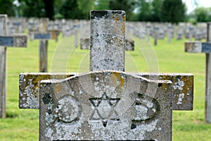 Grave of a jewish soldier, France photo