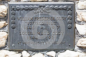 Grave marking of Buffalo Bill