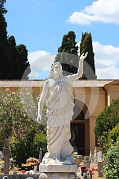 Grave monument in Cemetery Campo Verano ,Itay.