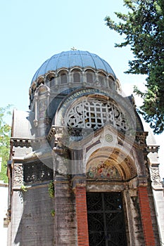 Grave monument in Cemetery Campo Verano ,Itay.