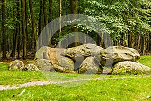 Grave monument from the Stone Age called Dolmen D7
