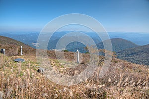 Grave at Mudeungsan mountain in Republic of Korea