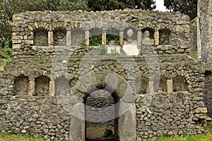 Grave at the necropolis of Porta Nocera in Pompeii