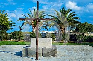 The grave of Nikos Kazantzakis in Heraklion