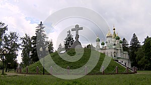 The grave of Russian soldiers in the Battle of Poltava.