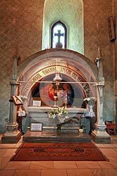 Grave of Stephen the Great in Putna monastery