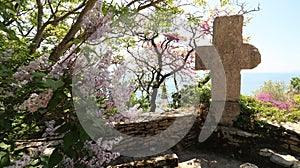 Grave, tomb, feretory, urn, lair, sepulchre of Queen Maria - Regina Maria in Balchik Palace Castle of Romanian Queen Marie at