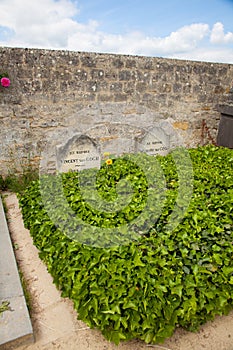 The grave of Vincent Van Gogh in France