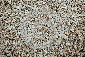 Gravel background. Photo of stones, close-up