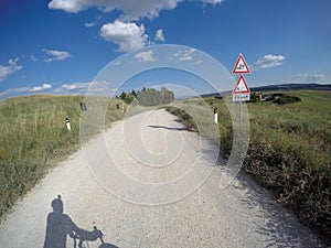 Gravel bike around siena