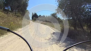 Gravel bike in tuscany italy