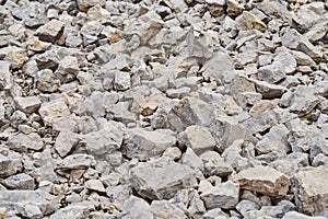 Gravel, coarse gravel and stones, as backgrounds or patterns
