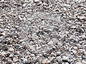 Gravel on a country road. Textured background