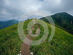 Štěrkové turistické stezky v Tatrách na Slovensku