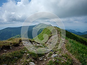 Štěrkové turistické stezky v Tatrách na Slovensku