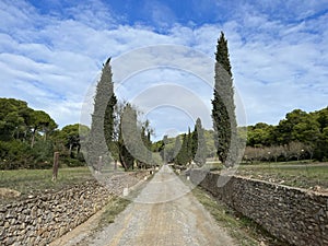 Gravel road around L`Estartit