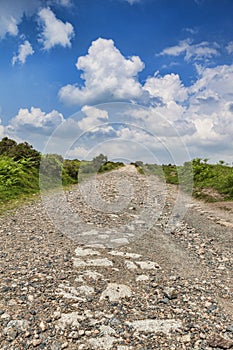 Gravel Road Bodmin Moor Cornwall UK