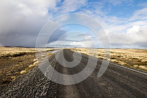 Gravel Road through the Camp (Countryside) East Falkland, Falkla