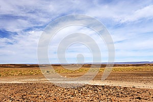 Gravel road in Middle Atlas Mountains