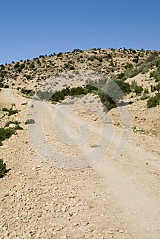 Gravel road in Morocco