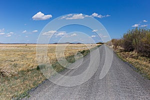 Gravel Road in Open Country
