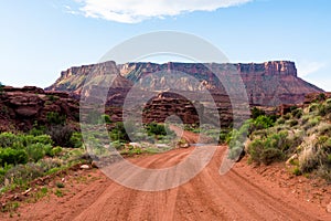 Gravel road in southern Utah desert