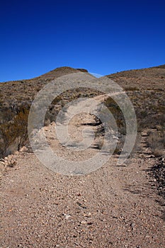 Gravel road west texas desert photo