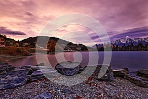 Gravel and Stones at Lake Wakatipu Queenstown