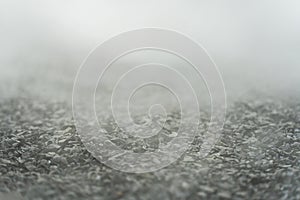 gravel texture floor with mist or fog. Light, dark and gray abstract gravel texture for display products