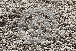 gravel texture or gray gravel under construction photo