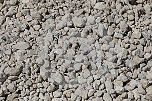 gravel texture or gray gravel under construction photo