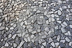 gravelly concrete road texture