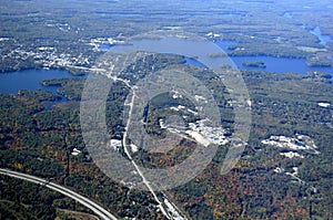 Gravenhurst highway Ontario, aerial