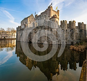 Gravensteen Castle in Gent, Belgium