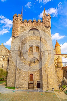 Gravensteen castle in Ghent, Belgium