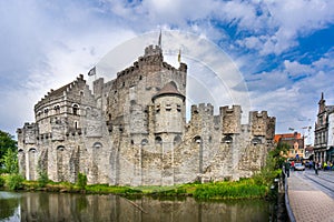 Gravensteen castle in Ghent, Belgium