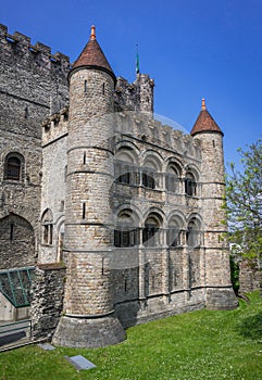 Gravensteen castle in Ghent, Belgium