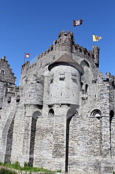 Gravensteen Castle in Ghent, Belgium