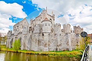 Gravensteen castle in Ghent, Belgium