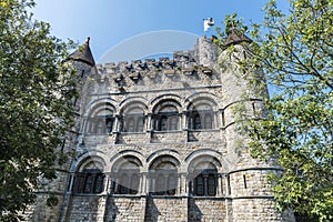 Gravensteen medieval castle in Ghent, Belgium