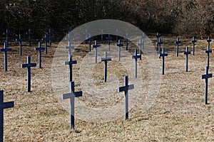 Graves of German soldier killed in II. World War at Lake Balaton