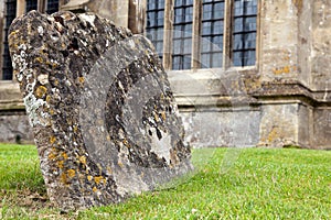 Graves with lichen photo